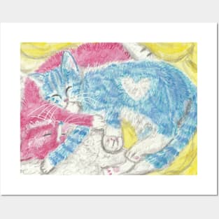 Cute kittens cat art Posters and Art